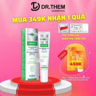 DERMACOS Gel Chấm Mụn Farmona Dermacos Anti Acne Imperfection Spot Gel - Kem giảm Mụn, Chứa Bùn Hoạt Tính- Dr Thêm