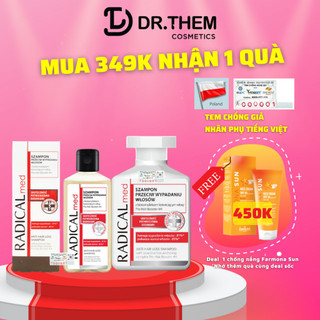 Dầu Gội Đầu Radical Làm Sạch và Giúp Ngăn Ngừa Rụng Tóc Med Anti-Hair Loss Shampoo Farmona 100ml / 300ml- Dr Thêm