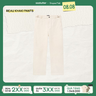 Quần dài khaki ống đứng nam ssstutter quần chinos co giãn đai eo điều chỉnh beau khaki pants