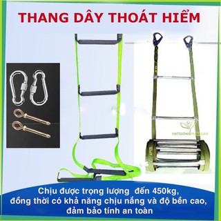 Thang dây thoát hiểm 5-20m cứu hộ nhà cao tầng, sơn nhà, sửa chữa, lắp điều hòa