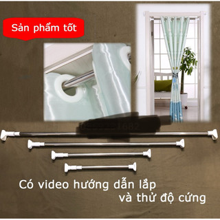 THANH TREO RÈM, MÀN CỬA, KHÔNG CẦN KHOAN, TREO ĐA NĂNG