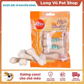 Xương gặm sạch răng cho chó, xương canxi cho chó ORGO gói 90g - Long Vũ Pet Shop