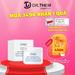 Kem Kẽm Oxit - Ziaja Dermatological Base with Zinc Oxide 80g- Dr Thêm