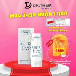 Enzyme Tẩy Tế Bào Chết Dịu Nhẹ Ziaja Sensitive Skin Enzyme Peel 60ml- Dr Thêm