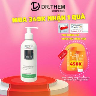 Sữa Rửa Mặt Giảm Mụn Ngừa Khuẩn - Ziaja Med Anti Imperfections Formula Cleansing Gel 200ml- Dr Thêm