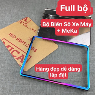 Bộ biển số Xe máy Titan Kèm Meka Chống Nước Cực đẹp