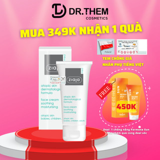 Kem Dưỡng Ziaja Med 5% Ure Dịu Nhẹ Dưỡng Ẩm 50ml, Atopic Skin Dermatological Formula Atopy Urê - Dr Thêm- Dr Thêm