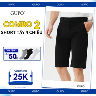 [Combo 2] Quần Short Tây Nam GUPO Local Brand Sọt Âu Cotton Co Giãn 4 Chiều Lịch Lãm
