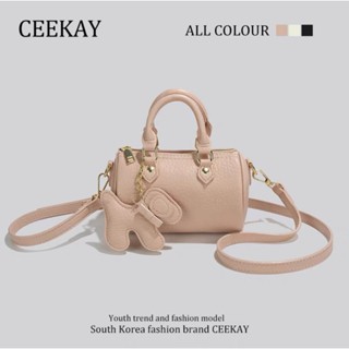 Túi Xách CeeKay Chính Hãng - Túi Xách Nữ Da Chần Kiểu Cốp Chống Nước Phối Móc Ngựa Sang Chảng Nữ Tính Hàng Có Sẵn