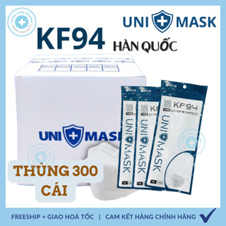 [Thùng 300 Cái] Khẩu trang 4 Lớp KF94 UNI MASK Chống Bụi Mịn, Kháng khuẩn hàng Cao Cấp Chính Hãng