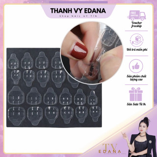 Miếng dán silicon, keo silicon dán móng giả 24 miếng