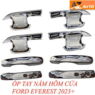 Bộ ốp hõm cửa xe Ford Everest 2018-2024 mạ Crom (Hàng cao cấp)