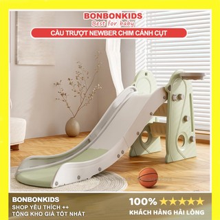 Cầu Trượt Cho Bé Newber Chim Cánh Cụt, Cầu Trượt Gấp Gọn Tiện Lợi, Máng Trượt 175cm