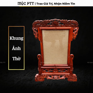 Khung ảnh thờ song long gỗ hương kích thước18 x 24 cm , 21 x 31 cm và 25 x 35 cm đồ thờ cúng