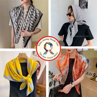 Khăn Lụa Vuông 90x90- Khăn Turban Nữ Quàng Cổ Quấn Tóc Làm Áo Yếm Lụa Cao Cấp Sang Chảnh -Hàng đẹp