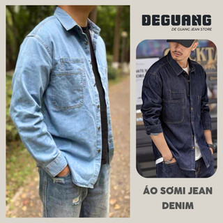 Áo Khoác Jean Áo Bò Denim Đẹp Unisex Đủ Size Nam Nữ Chống Nắng Dễ Mặc, Đi Chơi Đi Làm Thoải Mái Hình Ảnh + Video[AOJEAN]