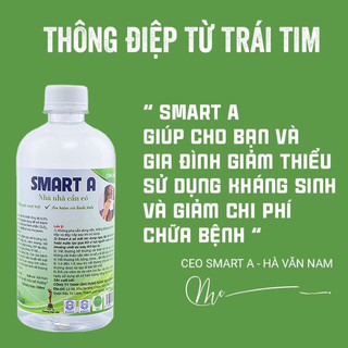 Combo 3 chai Smart A Dung dịch sát khuẩn Smart Anolyte khử khuẩn tay, bề mặt an toàn từ thiên nhiên không kích