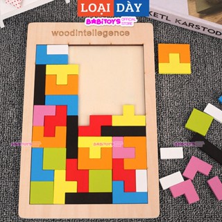 Bảng ghép hình gạch Tetris size đại, ghép gạch thông minh đồ chơi phát triển trí tuệ cho bé