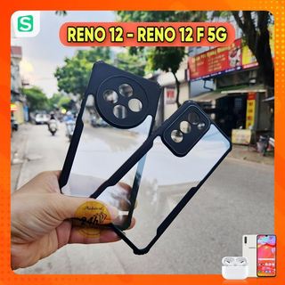 Ốp Lưng OPPO Reno 12 Reno 12 F Reno12 F Reno 11 F Reno11 F 5G Reno 4 Reno 5 Lưng Trong Suốt viền màu Chống Sốc
