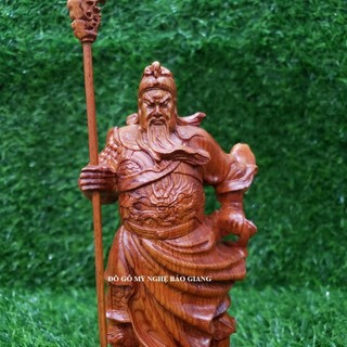 Tượng quan công làm bằng gỗ