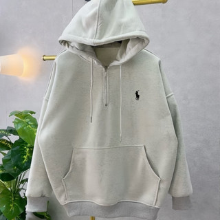 Áo Hoodie Zip - Áo Hoodie Nỉ Thêu Logo Ngựa Form Rộng Unisex Mũ To Hai Lớp Dày Dặn Nam Nữ Mặc Đẹp