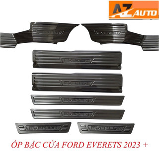 Bộ Ốp bậc cửa, Nẹp bước chân Ford Everest 2023-2024 vân Titan