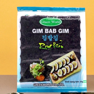 Rong biển làm cơm cuộn sushi Green World gói 10 lá