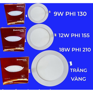 ĐÈN ÂM TRẦN TRÒN CÔNG SUẤT 9W - 12W - 18W ÁNH SÁNG TRẮNG VÀ ÁNH SÁNG VÀNG