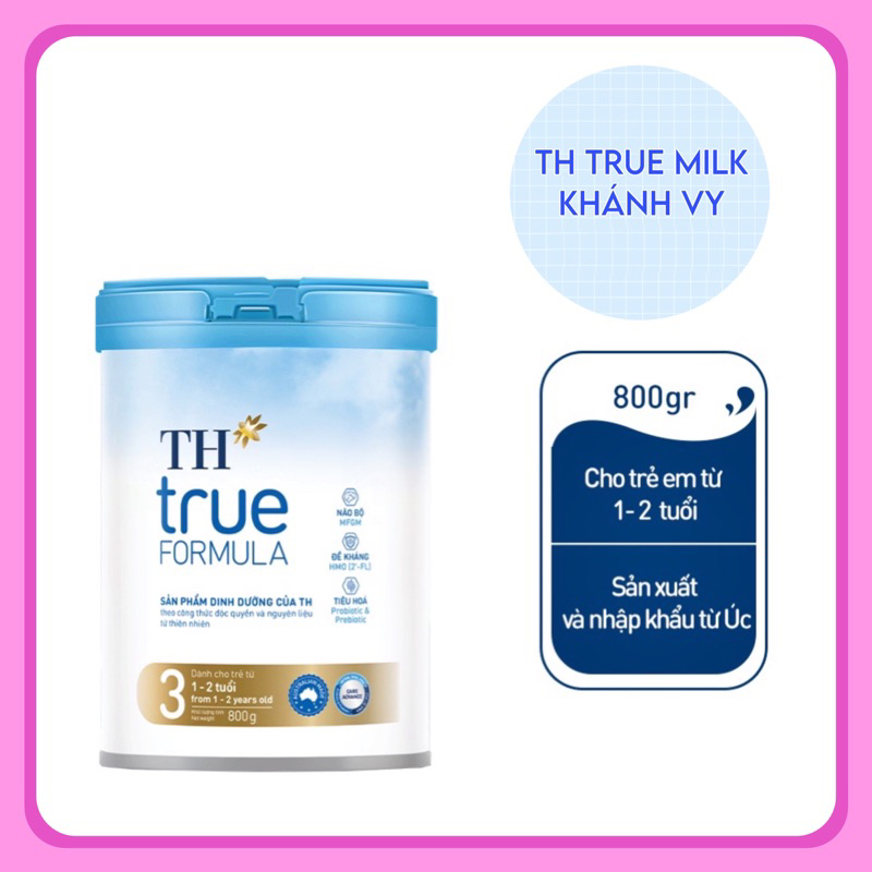 Sữa Bột Dinh Dưỡng Công Thức TH True Formula 3 800g (từ 1 đến 2 tuổi)