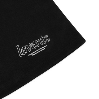  Quần Short LEVENTS Unisex Màu Đen Form Rộng Logo Cực Chất Quần Đùi Thể Thao Lửng Form Rộng Unisex Chất Vải Cotton khô 
