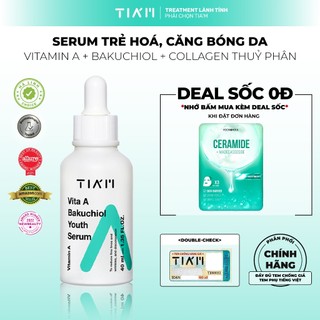Tinh Chất Bakuchiol + Retinol Căng Bóng, Trẻ Hoá Da Tia'm Vita A Bakuchiol Youth Serum 40ml