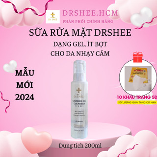 Sữa rửa mặt Drshee 200ml dạng gel ít bọt dịu nhẹ chiết xuất trà xanh cho da nhạy cảm