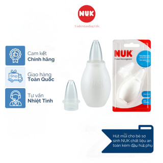 Hút mũi cho bé sơ sinh NUK chất liệu an toàn kèm đầu hút phụ