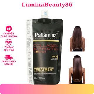 Dầu ủ tóc KERATIN PALLAMINA TREATMENT 500ML phục hồi tóc chuyên sâu, siêu mượt hương nước hoa