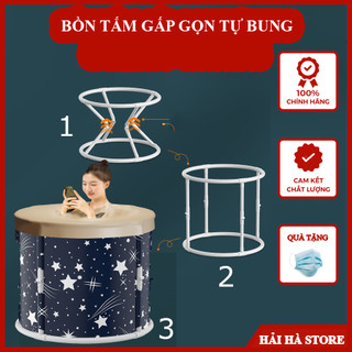 Bộ bồn tắm gấp gọn di động, Bồn ngâm spa đa chức năng dày cho salon tại nhà