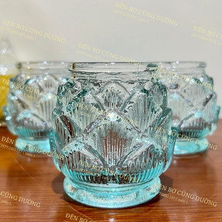 Ly Đài Sen thuỷ tinh hộp 6 ly