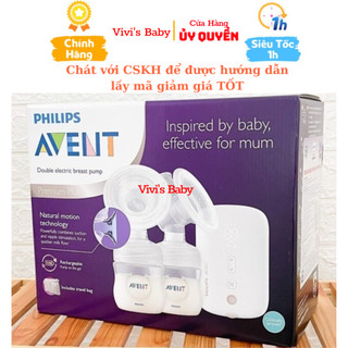 Máy hút sữa điện đôi Philips Avent Eureka Premium Plus Có Pin Sạc - BH 2 Năm - 1 Đổi 1 Trong 7 Ngày Nếu Lỗi NSX