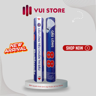 Cầu lông 88 - Quả cầu lông 88 tiêu chuẩn thi đấu - Ống cầu lông 12 quả - Hàng chính hãng