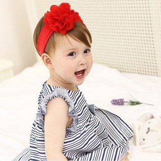 Băng Đô Turban Cho Bé Vải Thun Bông Đỏ Siêu Xinh