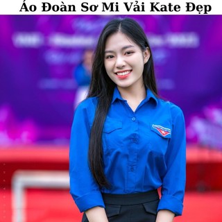 Áo sơ mi Đoàn Thanh Niên Việt Nam vải kate dài tay