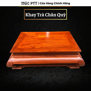 Đế tượng , kỷ chữ nhật , khay trà gỗ hương đá mẫu trơn cao 15 cm