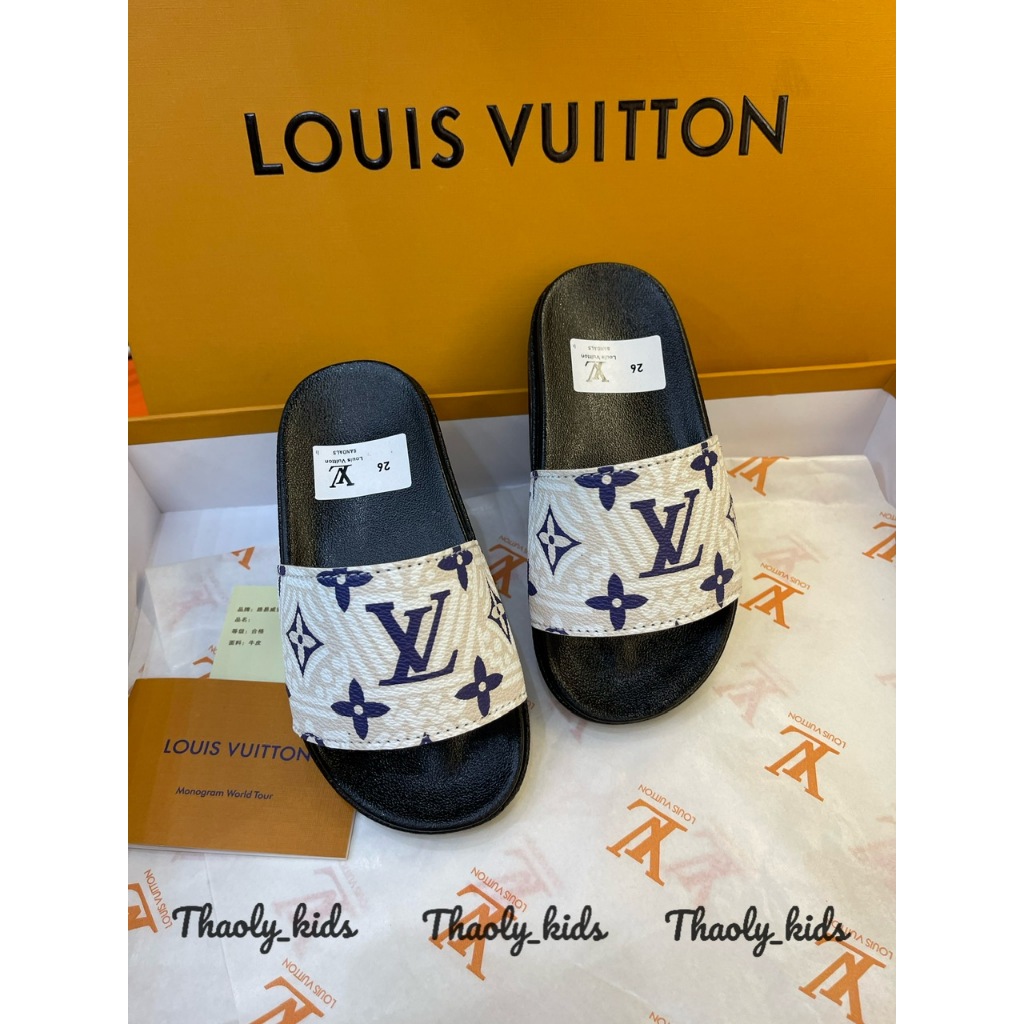 Dép lv  bé trai bé gái, Dép lv cho bé chống trơn hottrend 2024