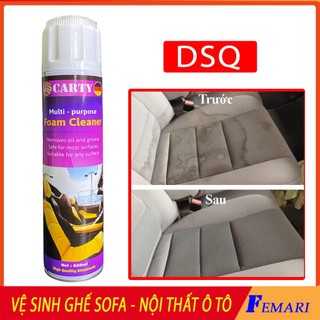 [ Sạch Sâu ] Vệ sinh Ghế Sofa, Chai xịt vệ sinh ghế da ôtô -, Vệ sinh ghế nỉ, ghế vải cleaner FEMARI