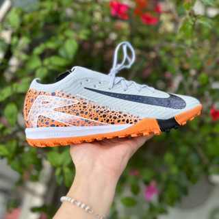 Giày bóng đá mercurial vapor 16 elite safari xám cam cổ lửng tf.