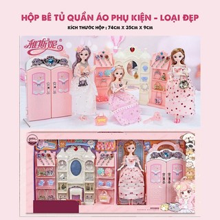 Búp bê tủ trang điểm size to, nhà búp bê