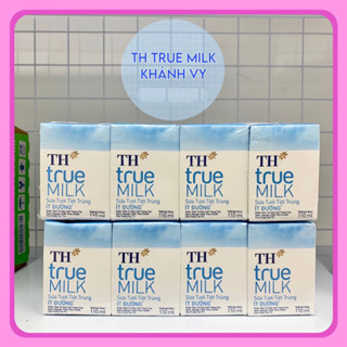 Lốc 4 hộp sữa TH True Milk 110ml (có đường, ít đường, không đường)