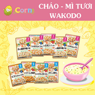 Cháo - Mì tươi ăn liền Wakodo Nhật - Cho bé 7m+