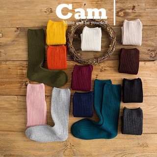 Tất cao cổ nữ vớ cao cổ nữ tất vintage korean basic socks tất vớ unisex