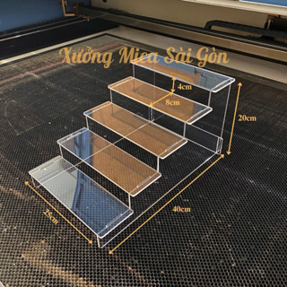 Kệ bậc thang Mica trưng bày - Nhiều size