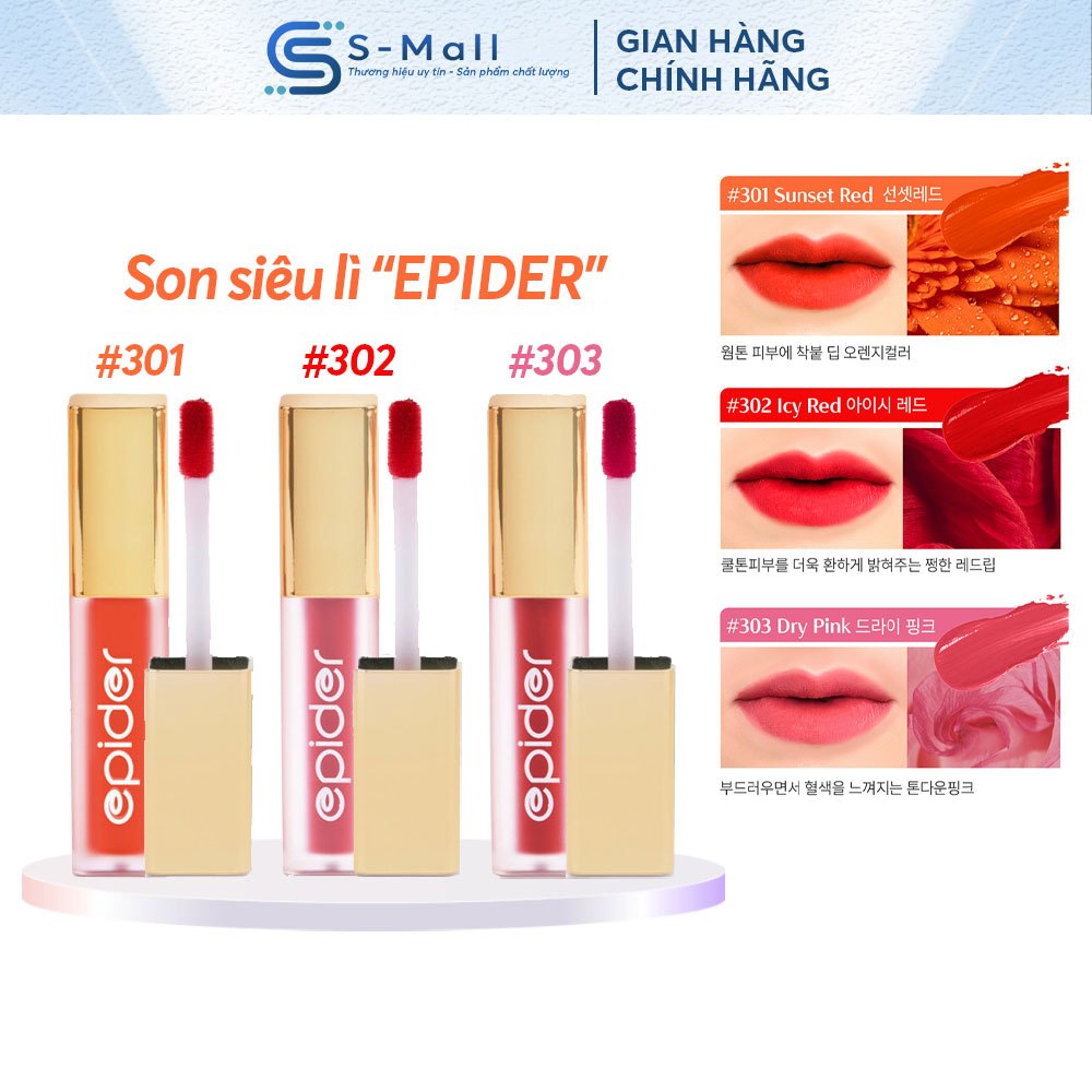 Son Kem HEELAA Lì Mịn Môi Epider - Class Velvet Tint  Hàn Quốc